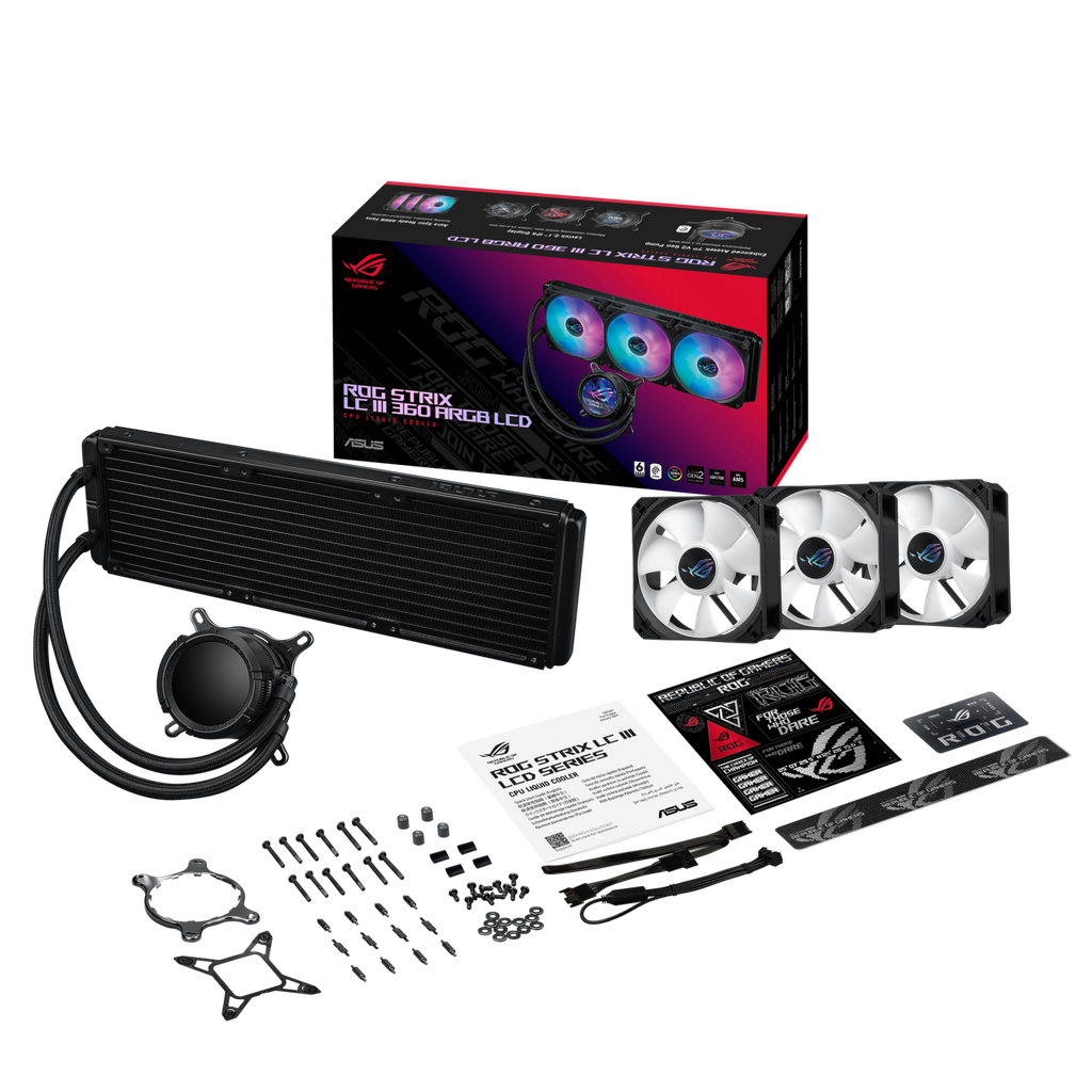 ASUS ROG STRIX LC III 360 ARGB LCD — Black
