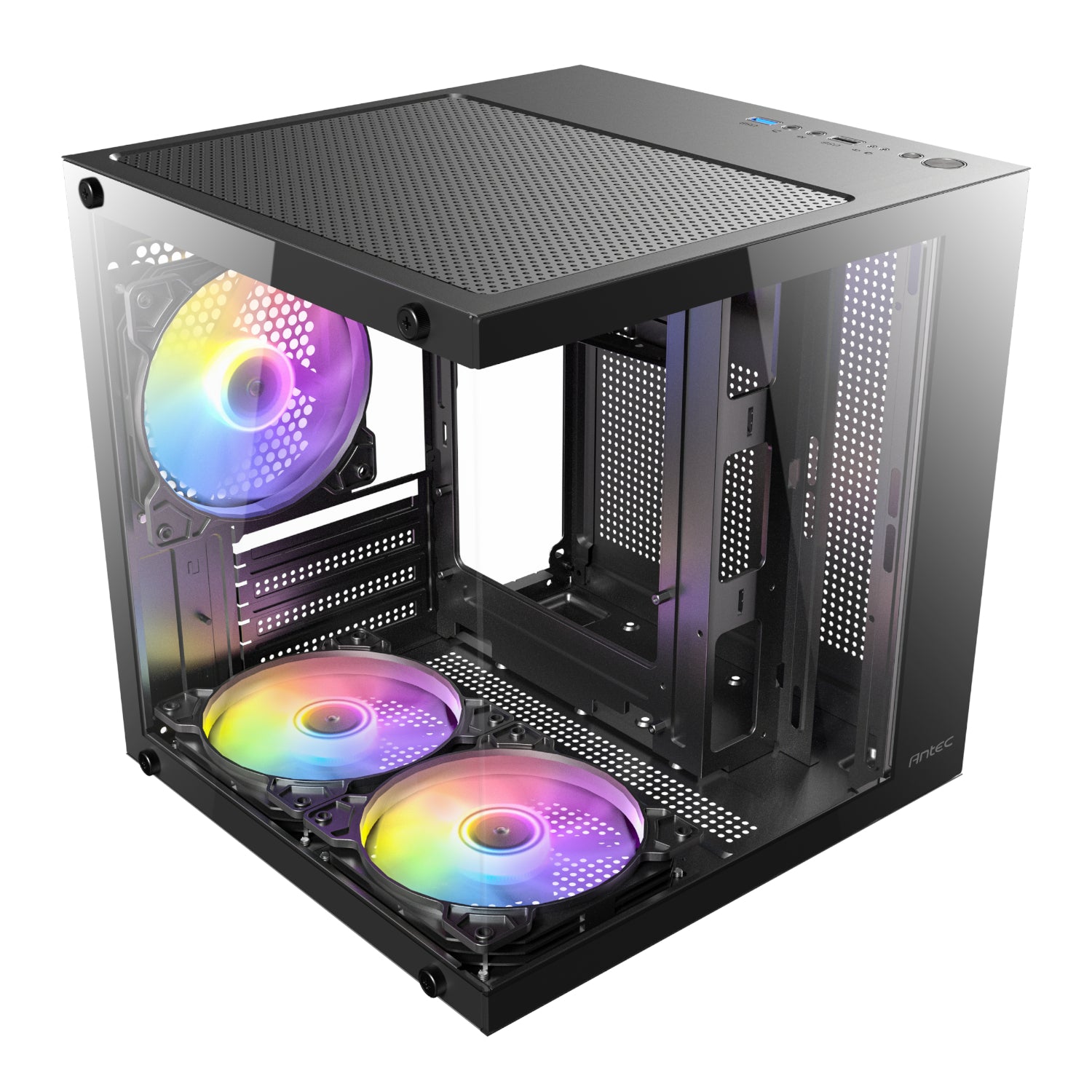Antec VCX10M RGB Micro-ATX | ITX Mini -Tower Gaming Chassis – Black