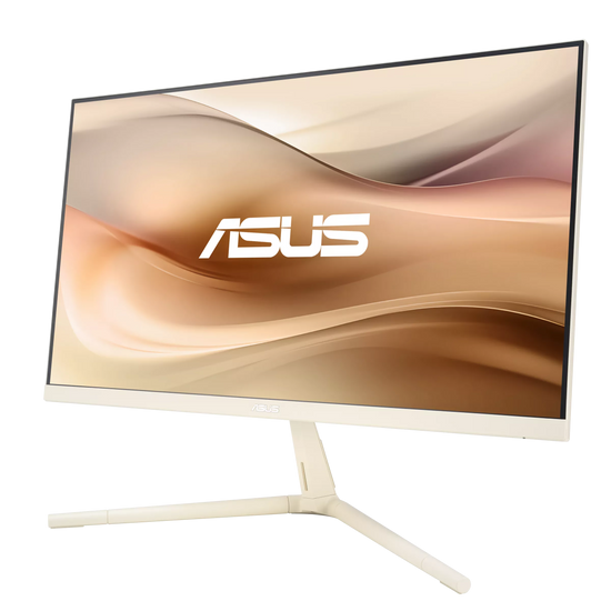 ASUS VU279CFE 27-inch Eye Care Gaming Monitor (Full HD, 1920 x 1080) Oat Milk - Mac Compatible - New