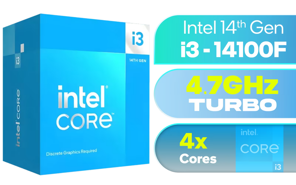 Intel® Core™ i3 processor 14100F 12M Cache, up to 4.70 GHz