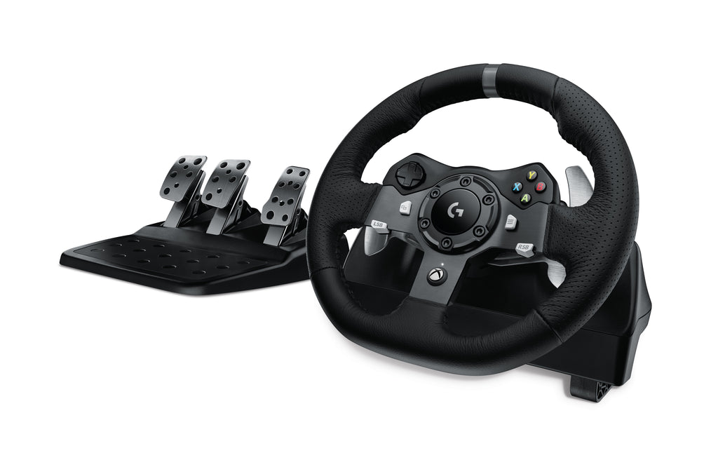 Logitech G920 Driving Force Racing Wheel & Stainless steel paddle